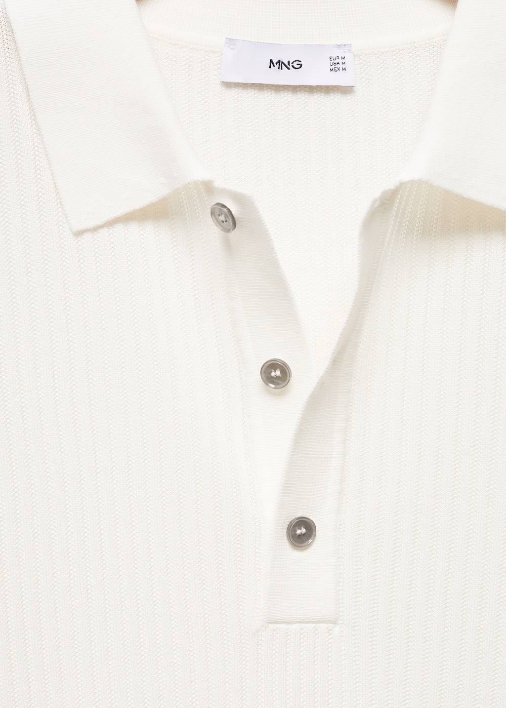 Mango Strick-Poloshirt aus Baumwolle Nur noch ein Tag übrig