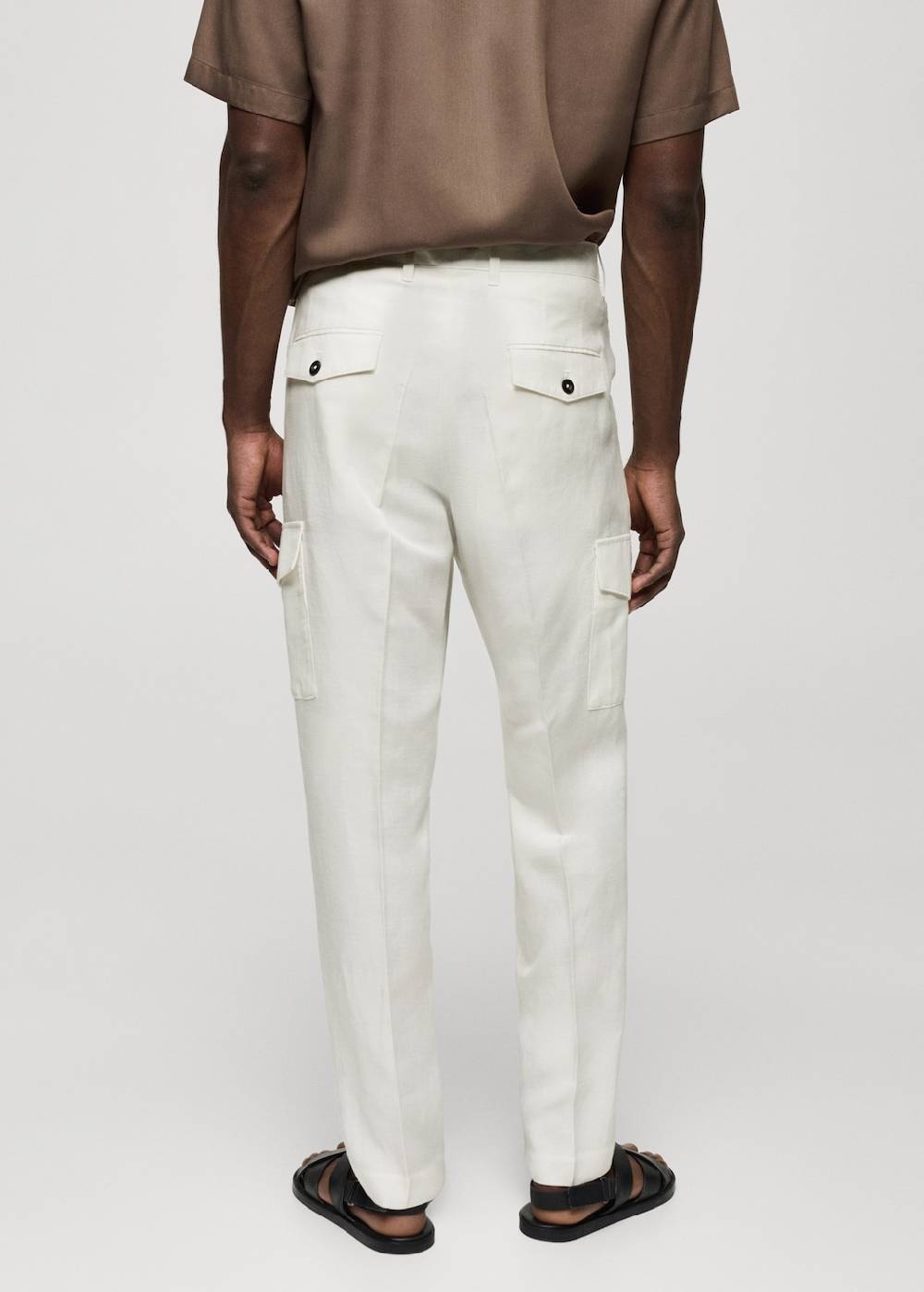 Mango Cargo-Hose aus Leinengemisch Clearance-Verkauf