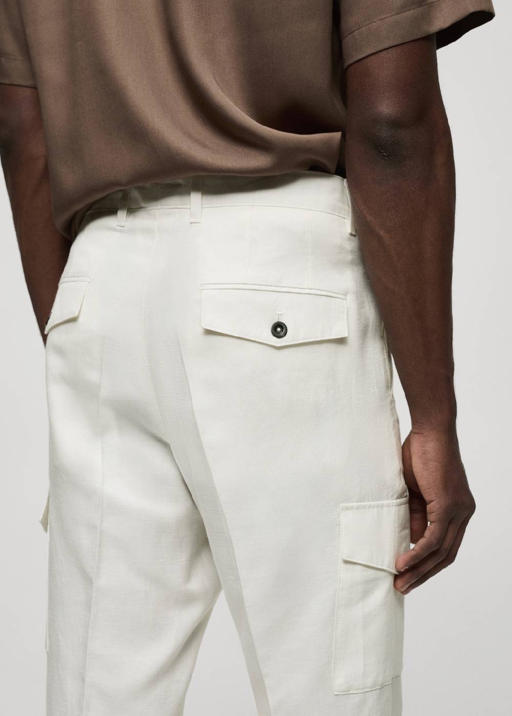 Mango Cargo-Hose aus Leinengemisch Clearance-Verkauf