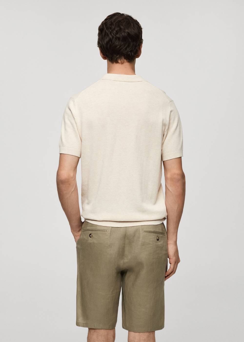Mango Kurzärmliges Strick-Poloshirt 50% Rabatt für begrenzte Zeit