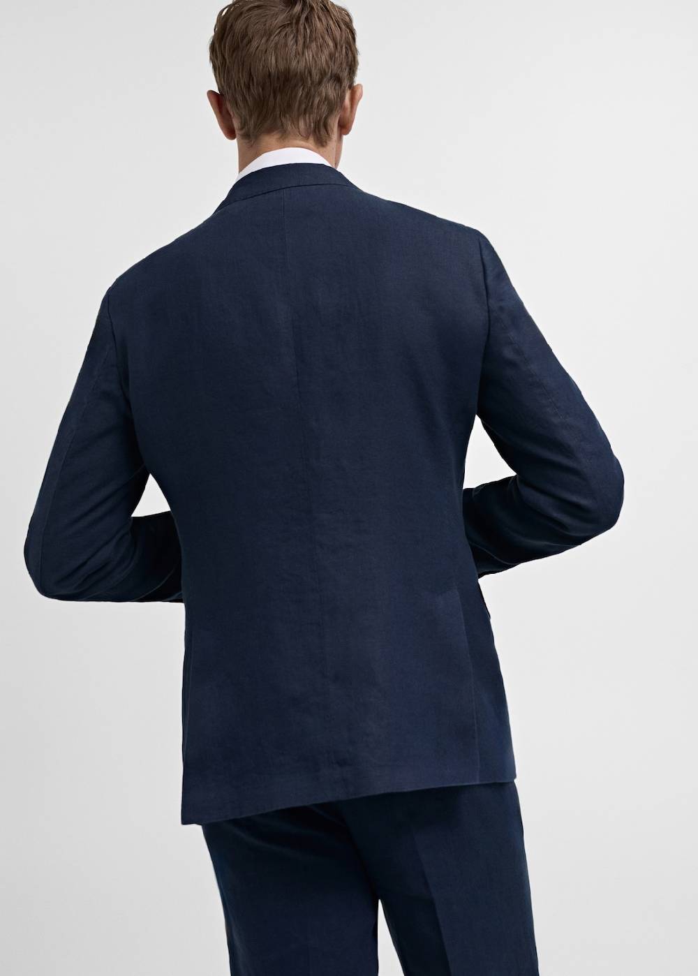 Mango Slim Fit-Anzugjacke aus 100 % Leinen Online