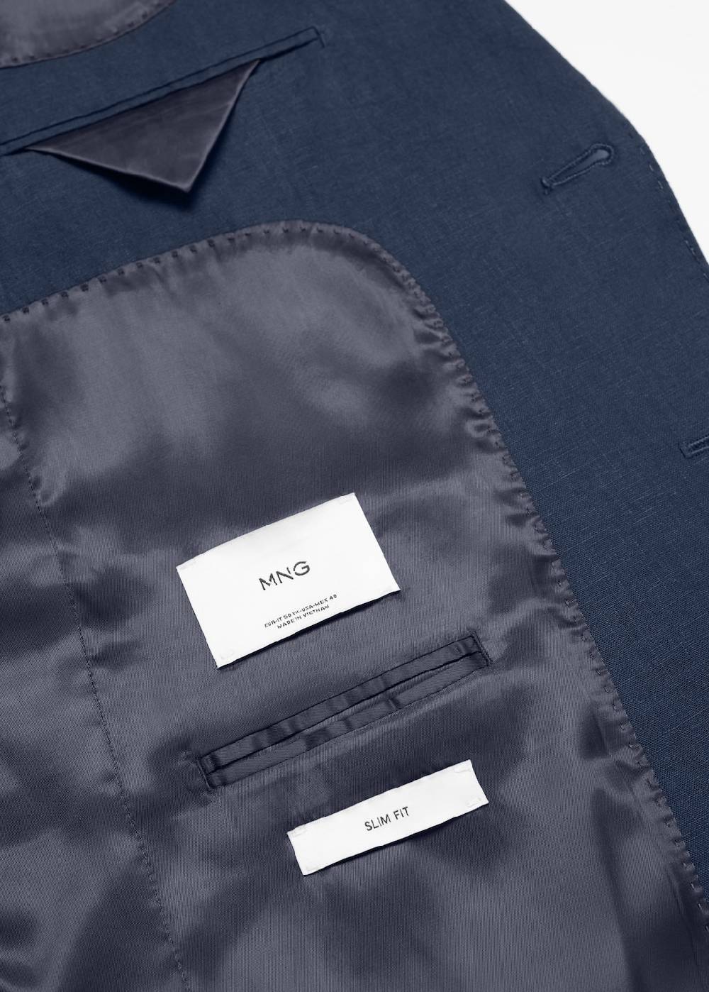 Mango Slim Fit-Anzugjacke aus 100 % Leinen Online