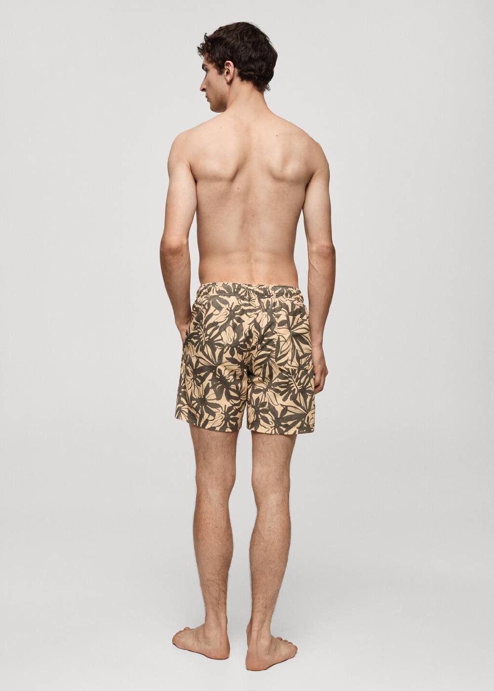Mango Badeshorts mit floralem Dessin Schlussverkauf