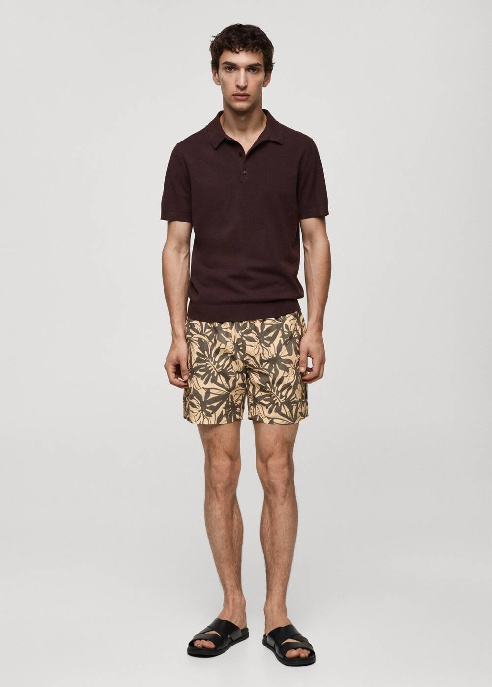 Mango Badeshorts mit floralem Dessin Schlussverkauf