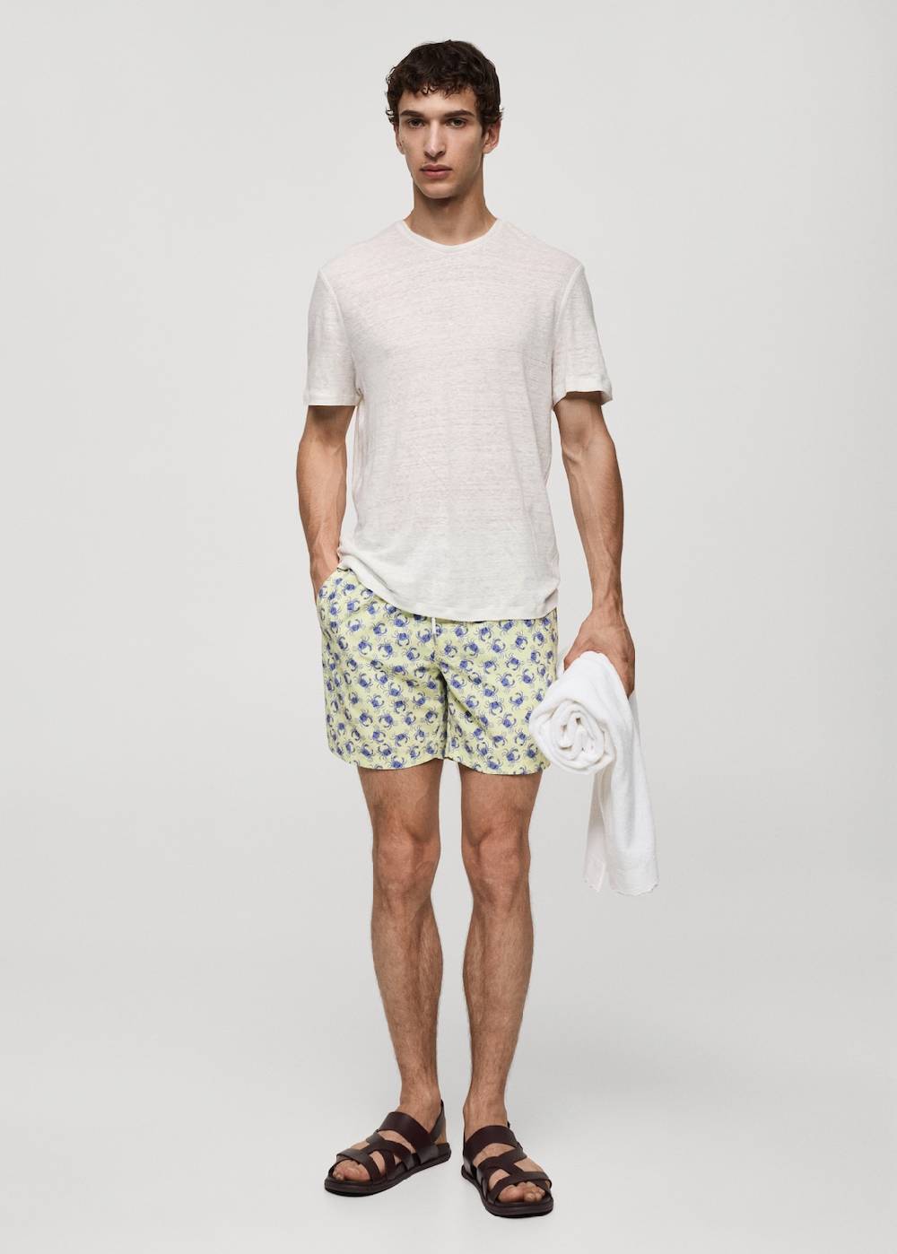 Mango Badeshorts mit Krebsmotiv Blitzverkäufe