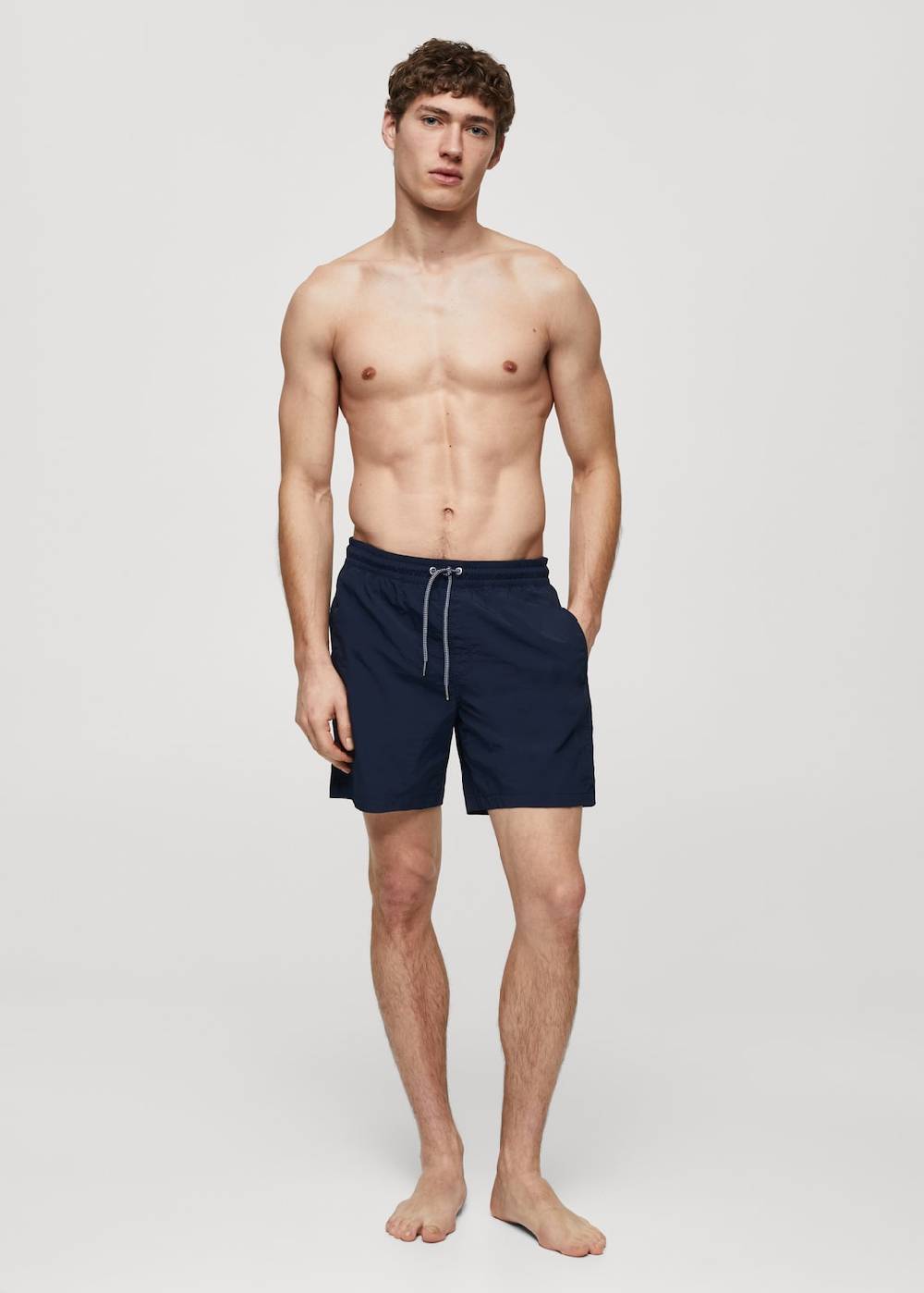 Mango Basic-Badeshorts mit Kordelzug Limitierter Zeitrabatt