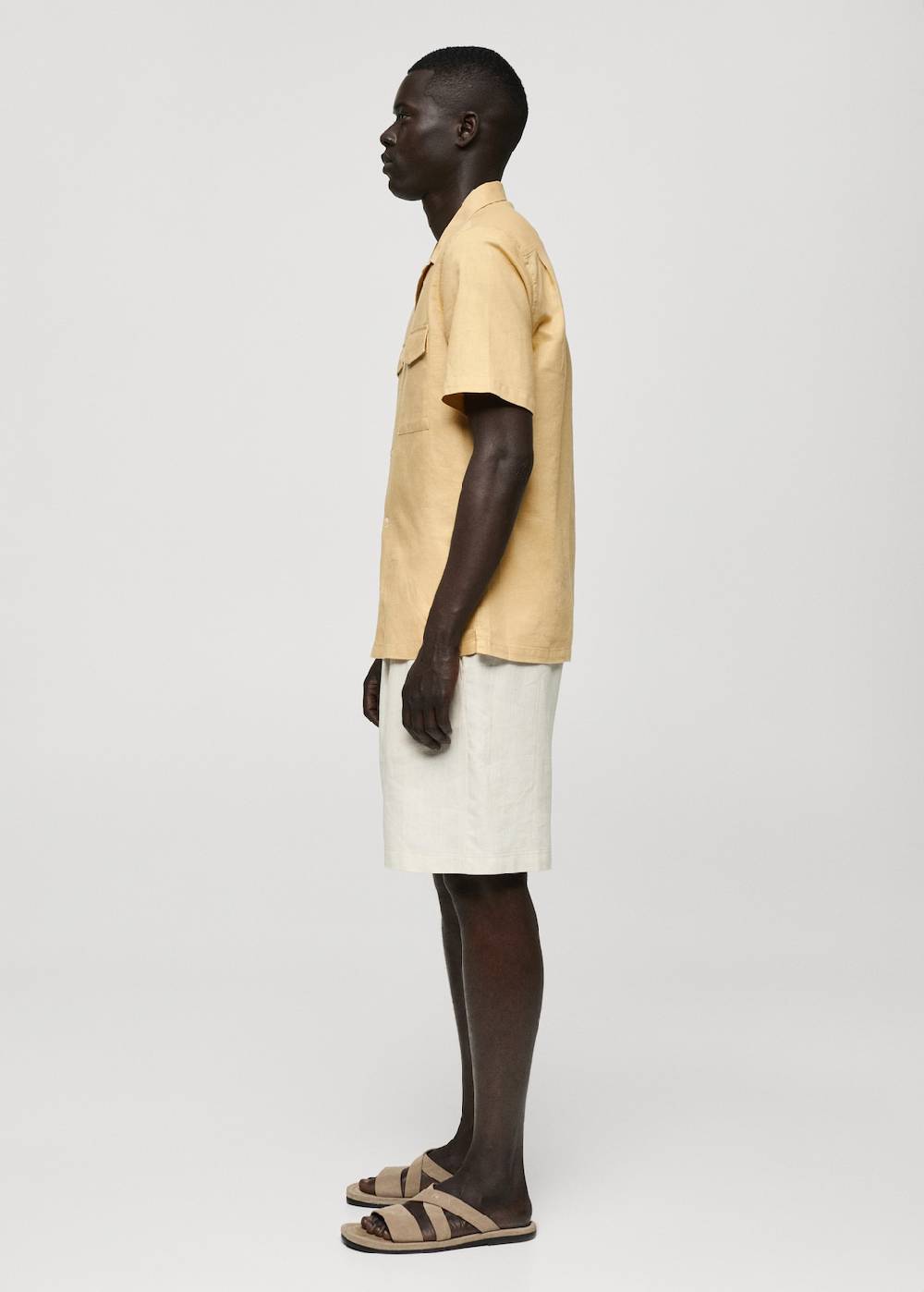 Mango Regular Fit-Hemd aus Leinen mit Baumwolle Fabrik Onlineshop