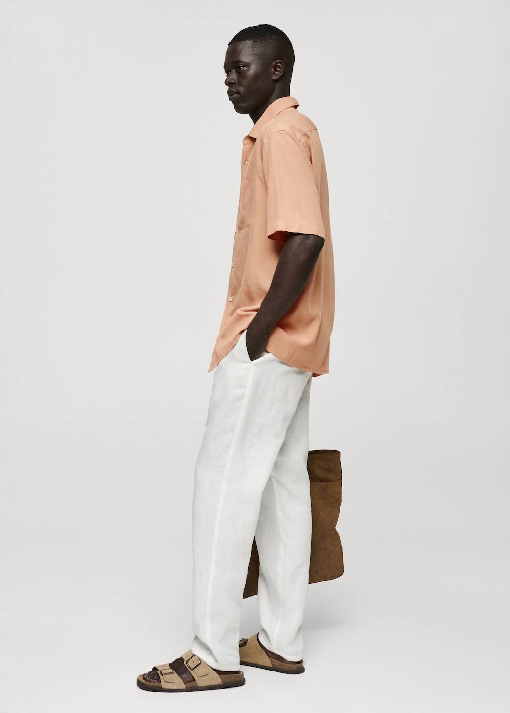 Mango Relaxed-Fit-Hemd aus 100 % Tencel Online Shopping