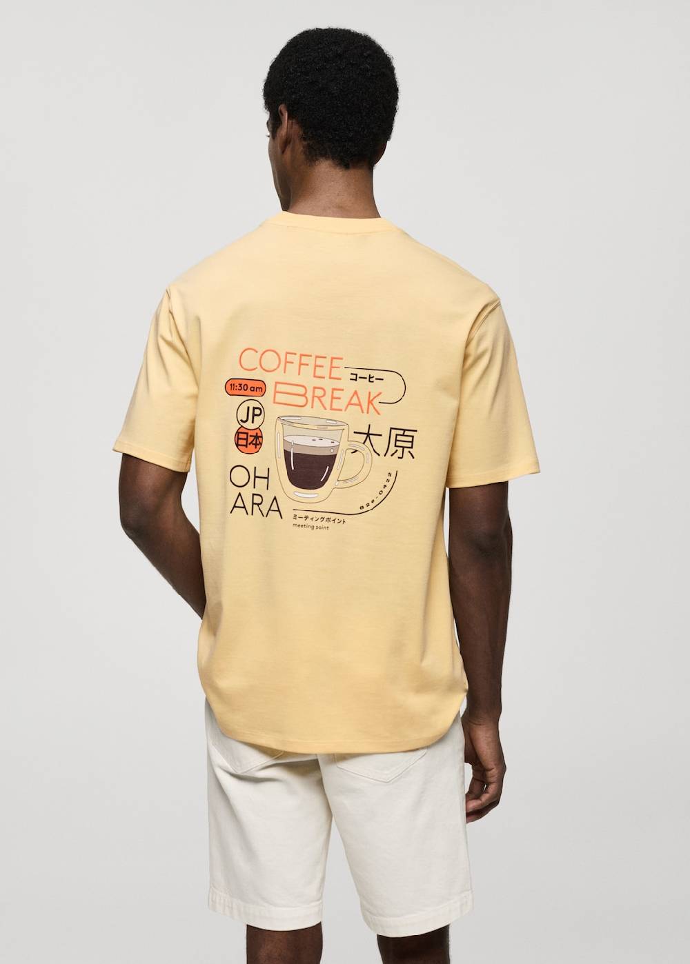 Mango Bedrucktes Baumwoll-T-Shirt Exklusivangebot