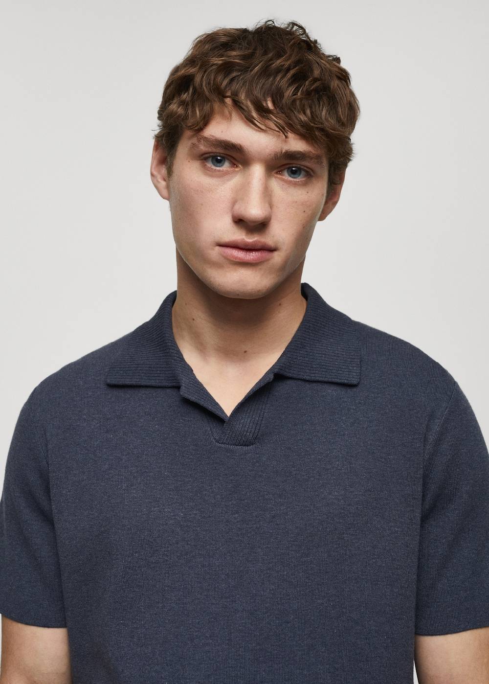 Mango Feinstrick-Poloshirt aus Baumwolle Black Friday