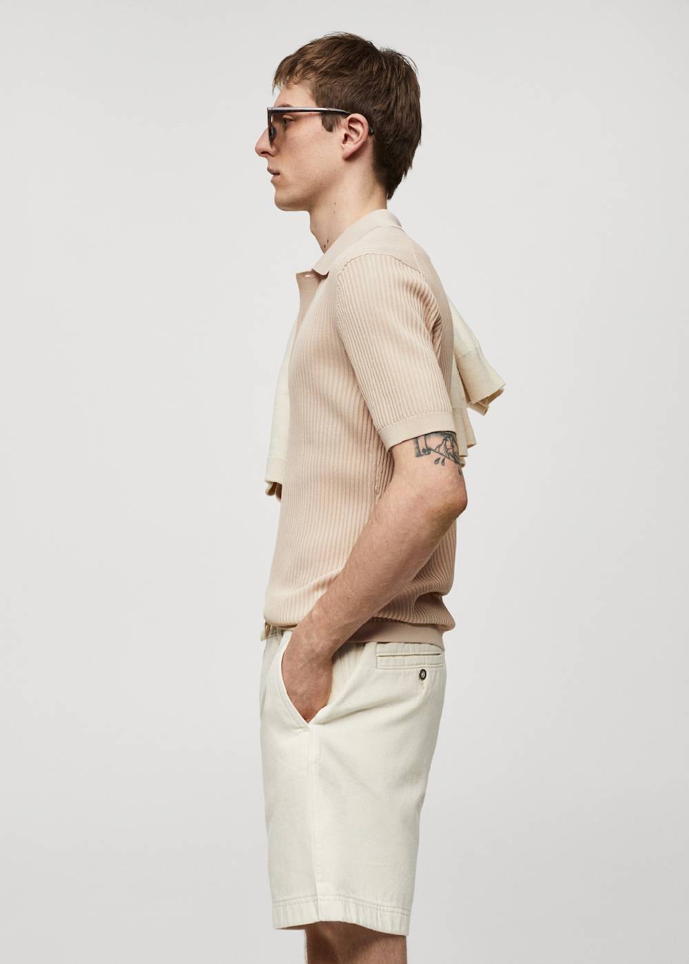 Mango Strick-Poloshirt aus Baumwolle Vatertagsangebot