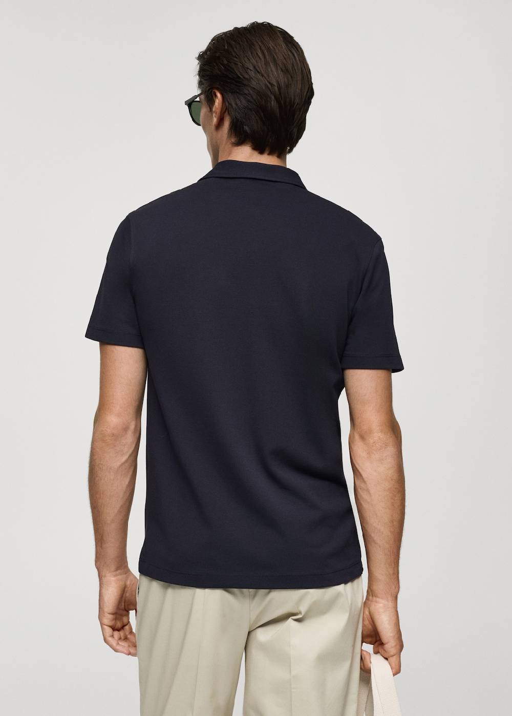 Mango Strukturiertes Slim-Fit-Poloshirt aus Baumwoll-Piqué Valentinstagsangebot