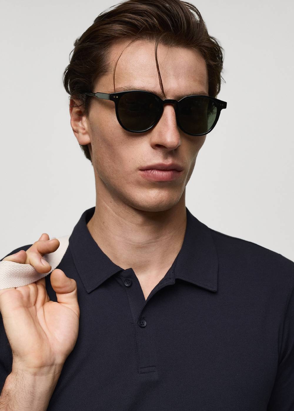 Mango Strukturiertes Slim-Fit-Poloshirt aus Baumwoll-Piqué Valentinstagsangebot