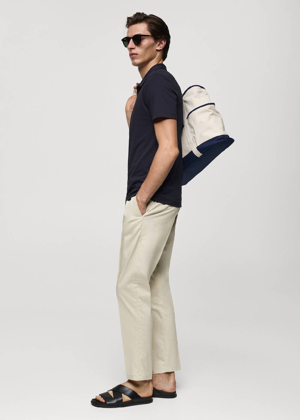 Mango Strukturiertes Slim-Fit-Poloshirt aus Baumwoll-Piqué Valentinstagsangebot