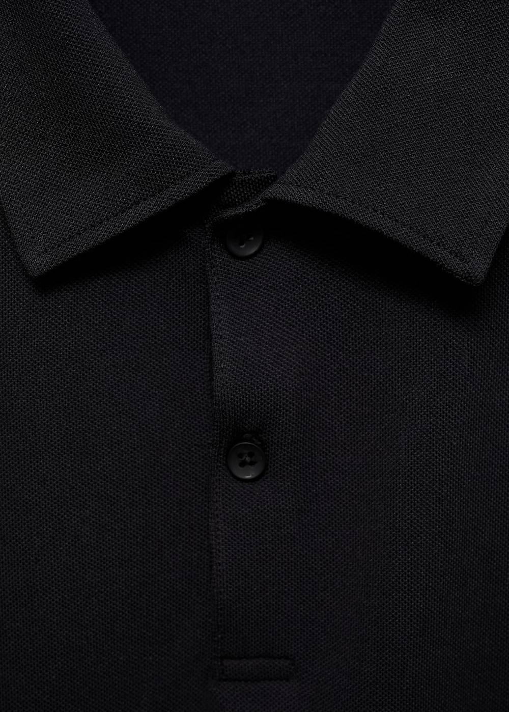 Mango Strukturiertes Slim-Fit-Poloshirt aus Baumwoll-Piqué Valentinstagsangebot