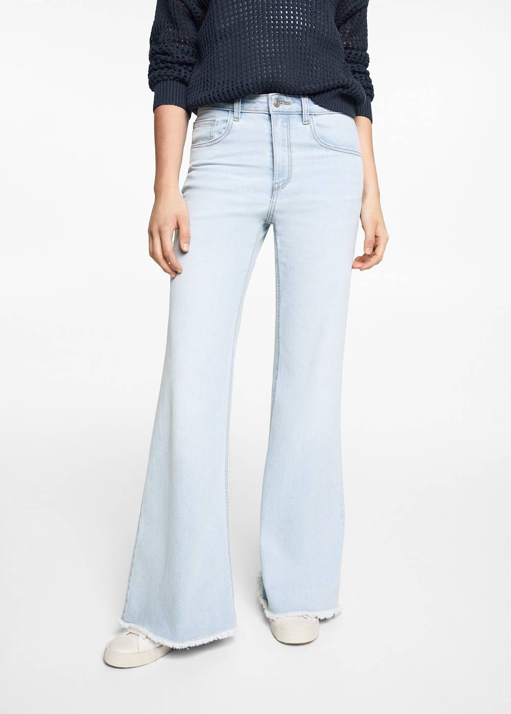 Mango Wideleg-Jeans mit mittlerer Bundhöhe Top Angebot