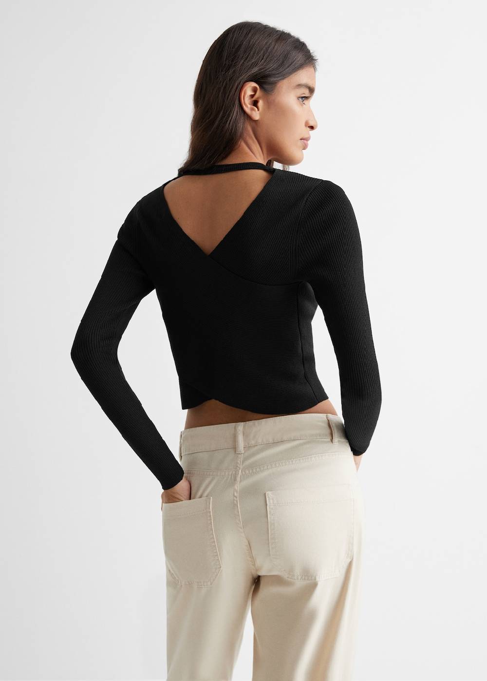 Mango Strickpullover mit Schlitzen Neueste Mode