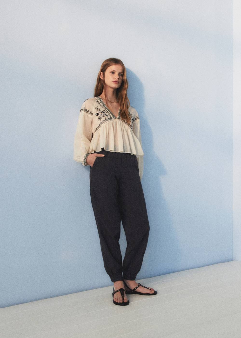 Mango Jogger-Hose aus Baumwolle Exklusive Angebote