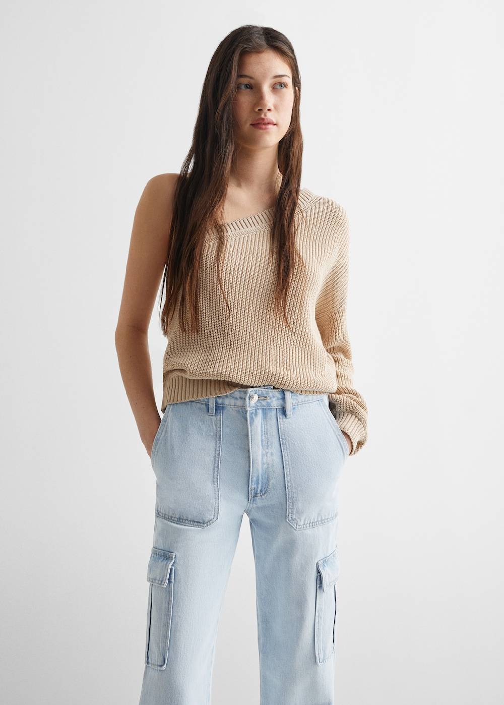 Mango Gerade Jeans im Cargo-Stil Blitzangebot