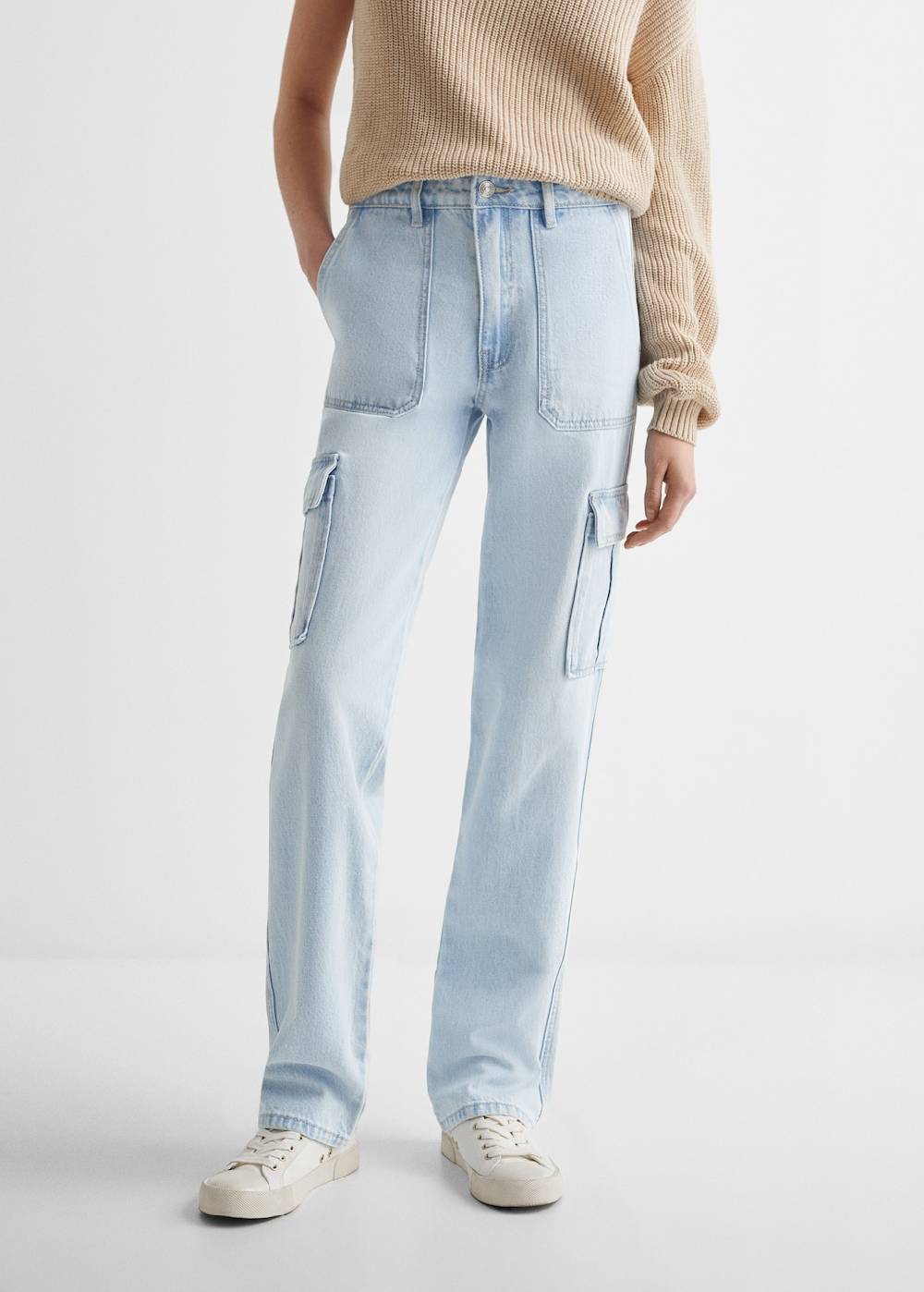 Mango Gerade Jeans im Cargo-Stil Blitzangebot