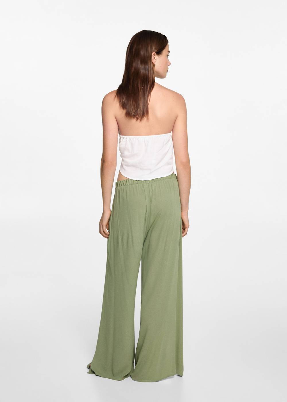 Mango Palazzo-Hose mit Schlitzen VIP-Rabatte