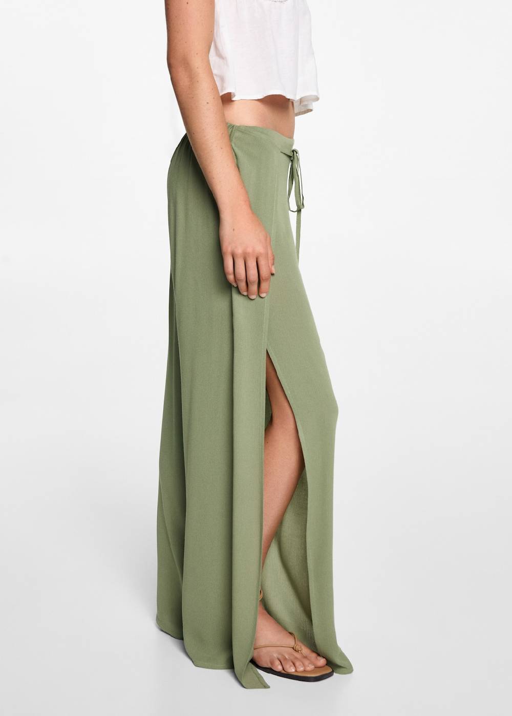 Mango Palazzo-Hose mit Schlitzen VIP-Rabatte