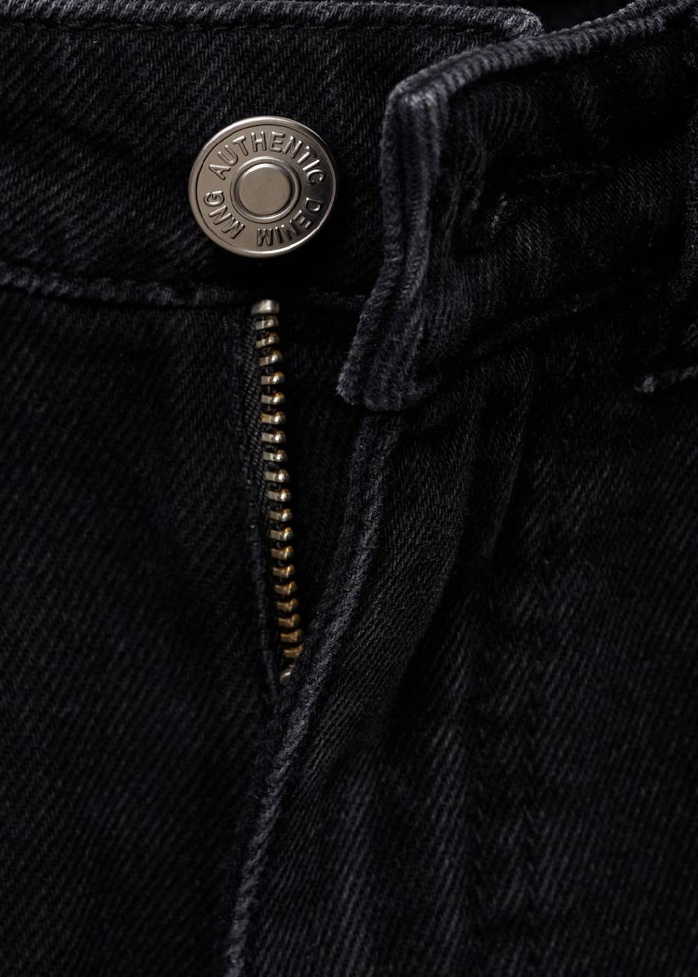 Mango Jeansshorts mit ausgefranstem Saum Tiefpreis