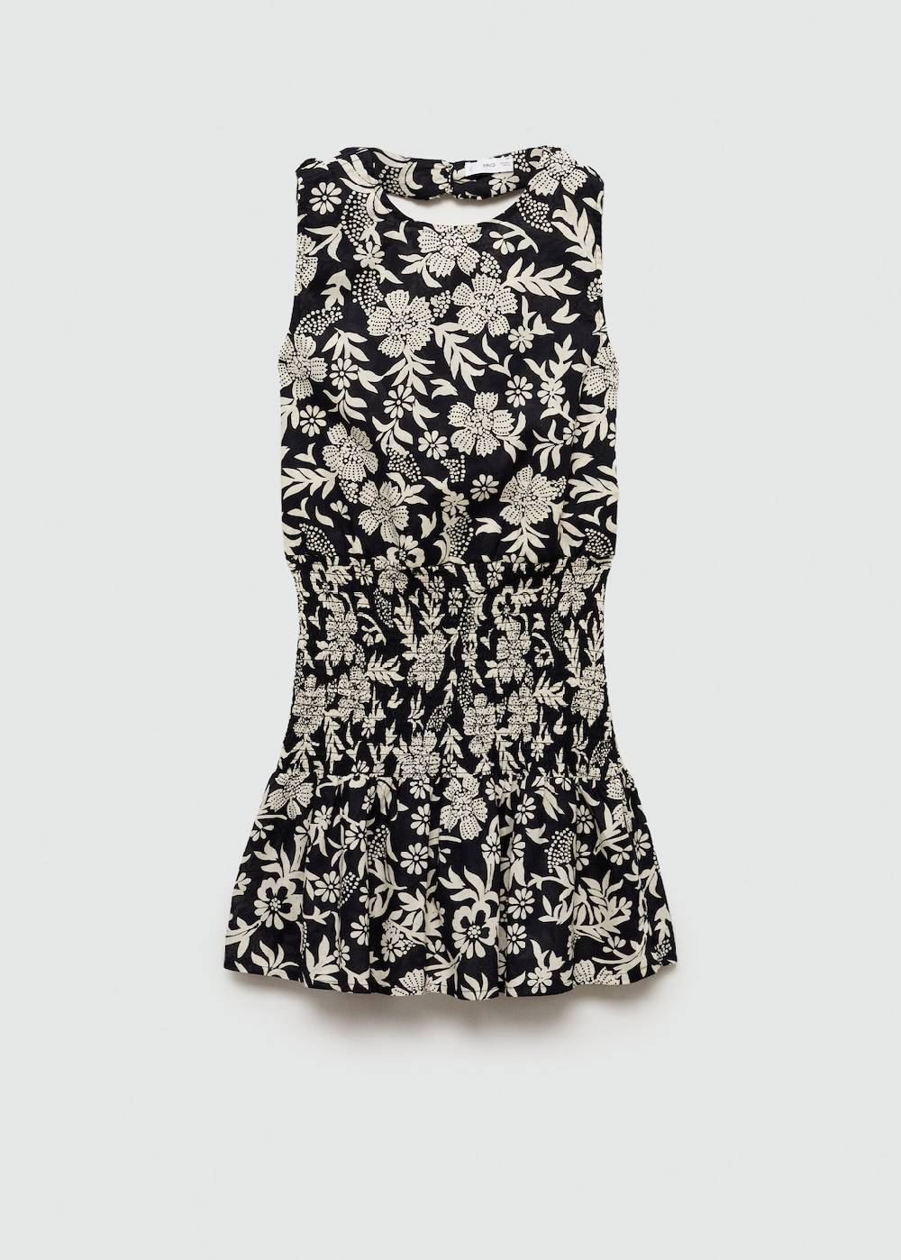 Mango Florales Kleid mit Raffdetails Super Sparpreis