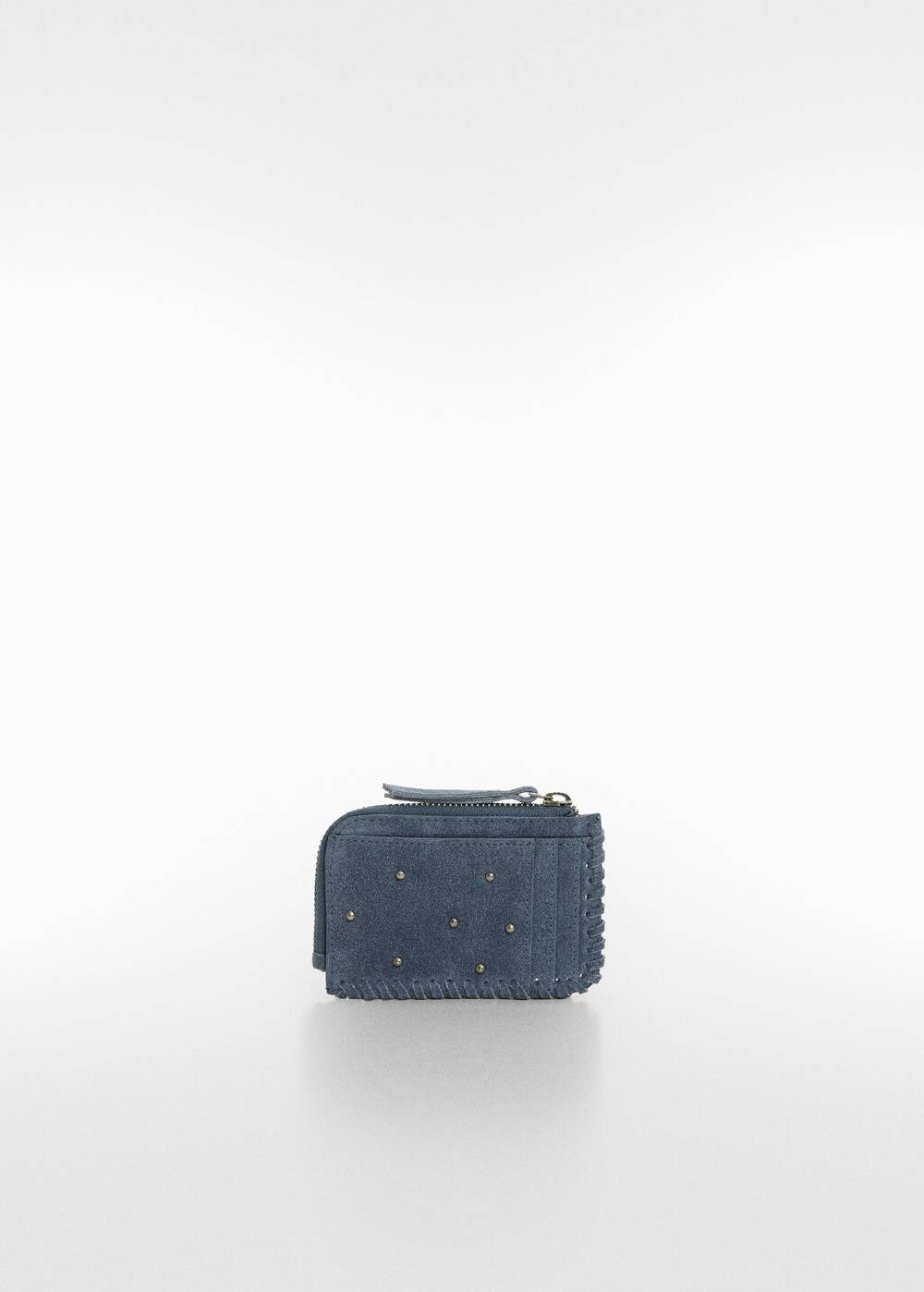 Mango Nietenverzierte Leder-Geldbörse Wochenangebot