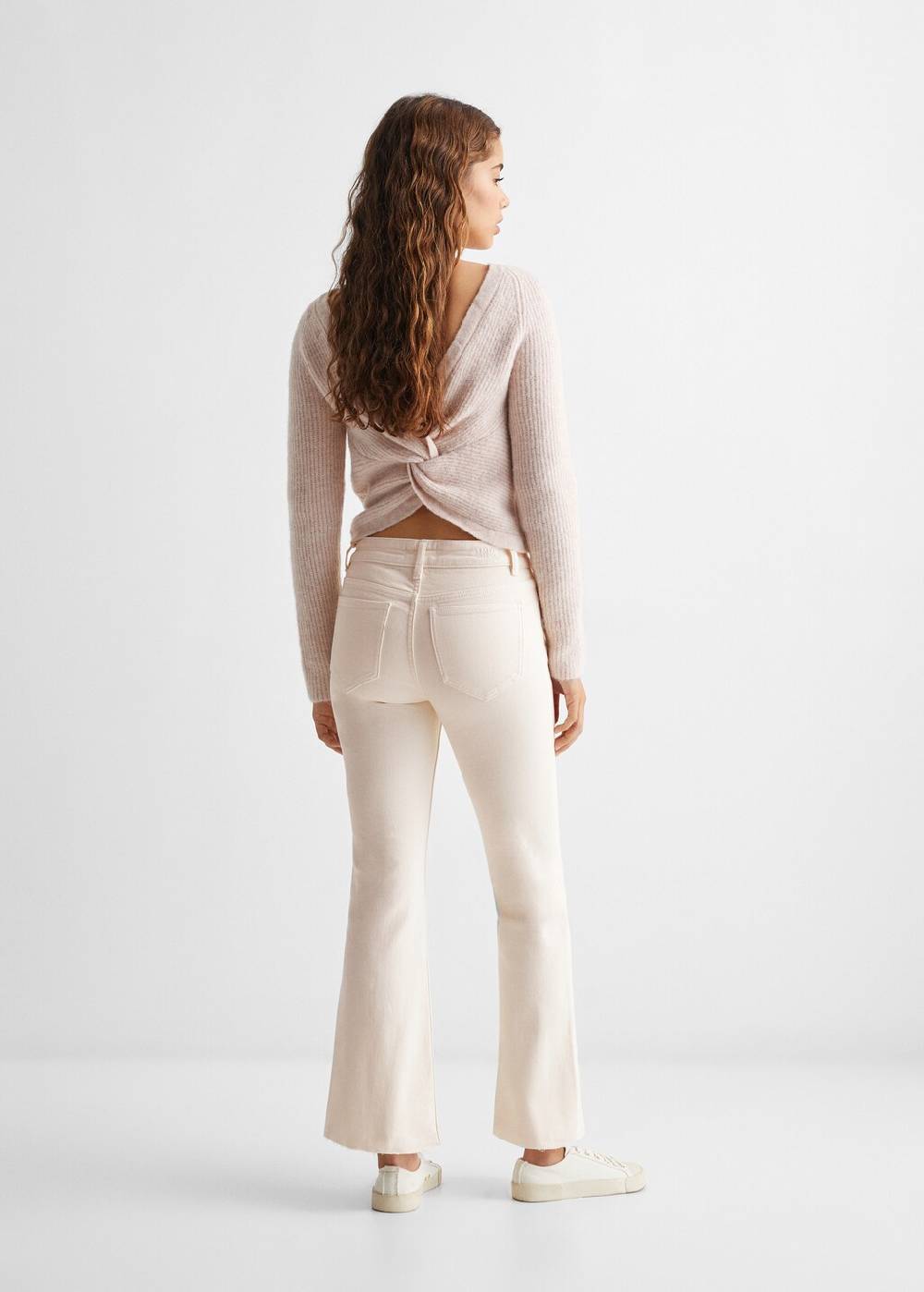 Mango Kurze Flared-Jeans Kostenlose Rückgabe