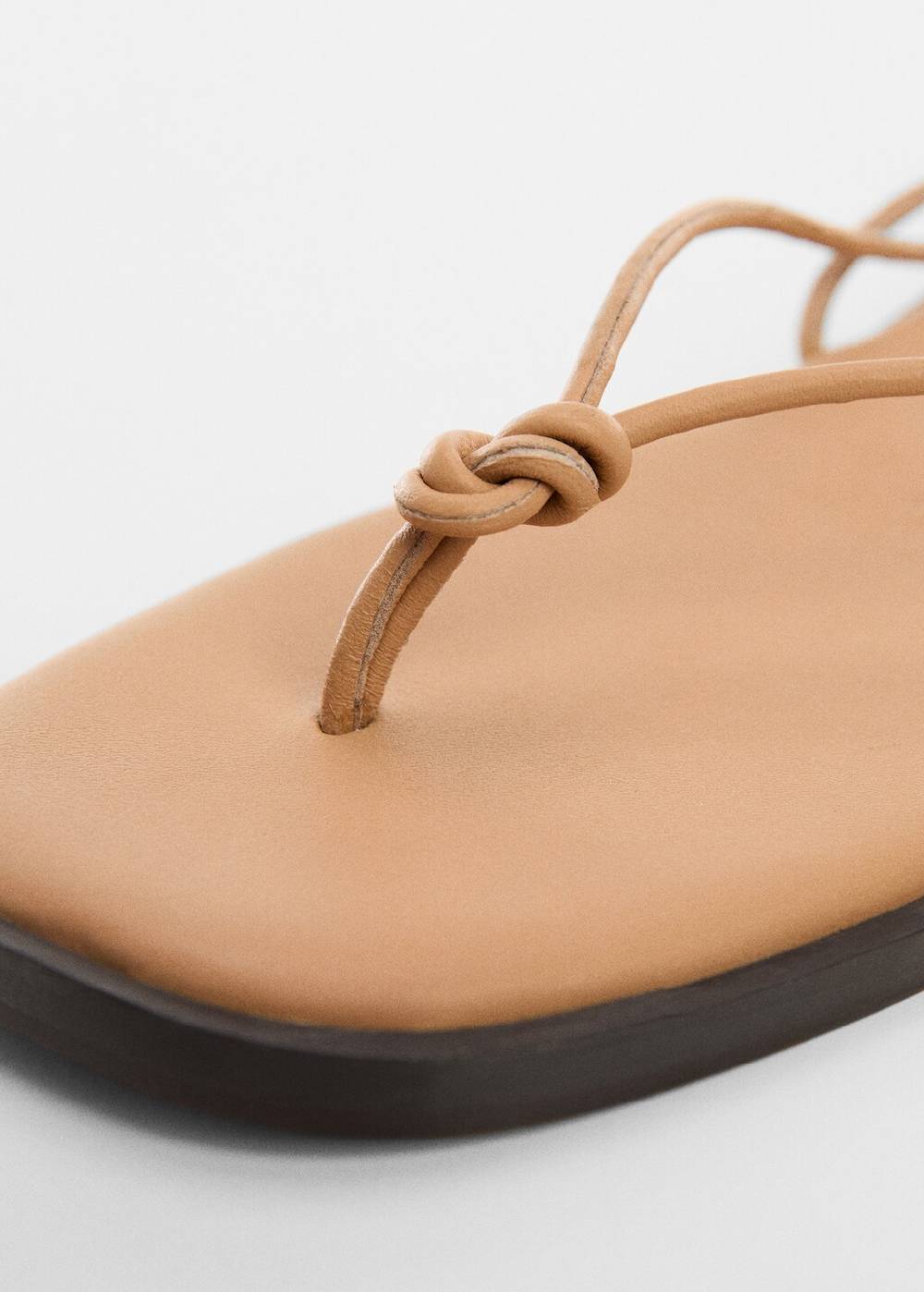 Mango Leder-Riemensandale Zeitbegrenzte Promotion