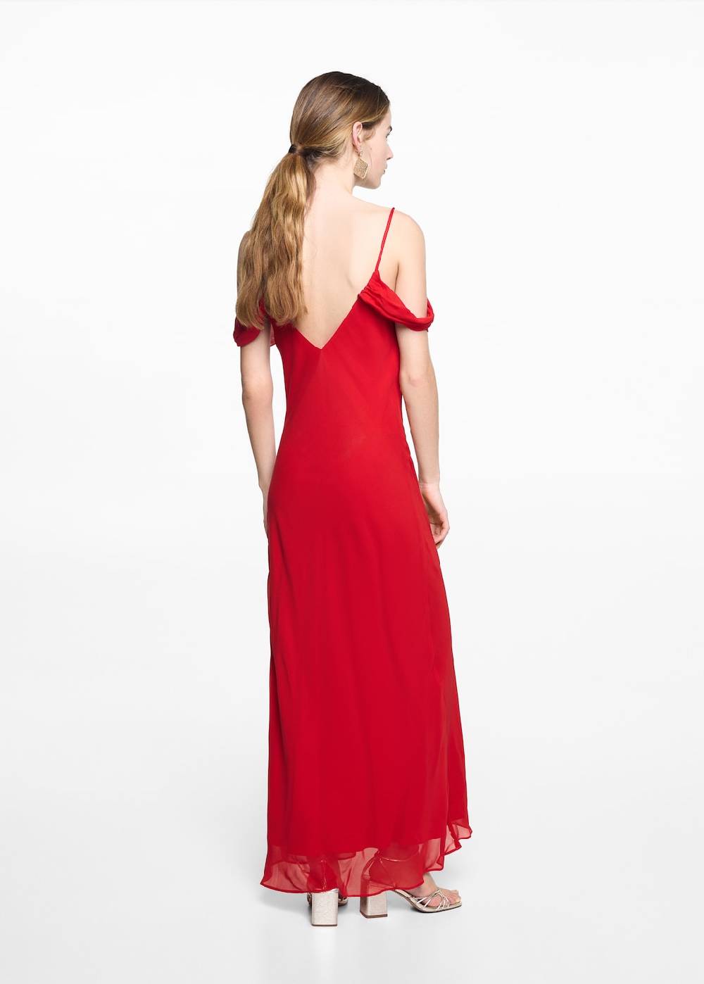 Mango Schulterfreies Midikleid Bis zu 65% Rabatt
