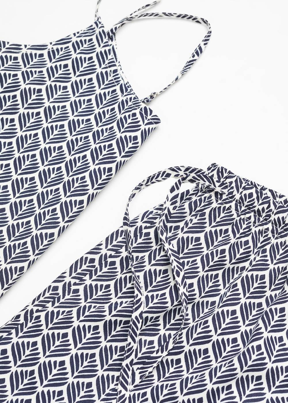 Mango Kurzer Print-Pyjama Nur noch ein Tag übrig