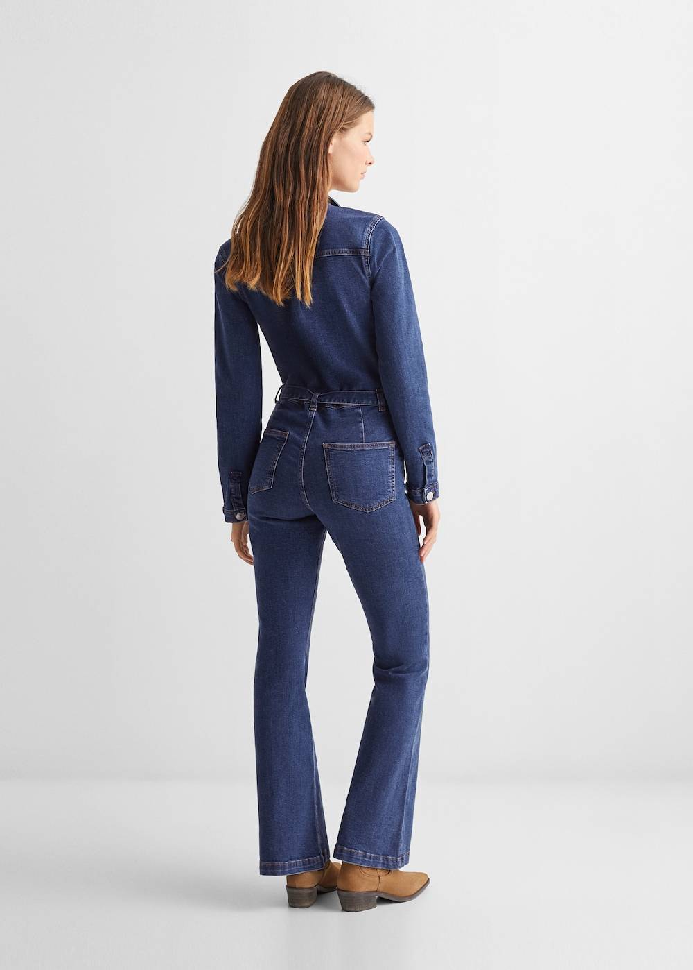 Mango Jeans-Jumpsuit mit Knöpfen Kostenloser Versand international