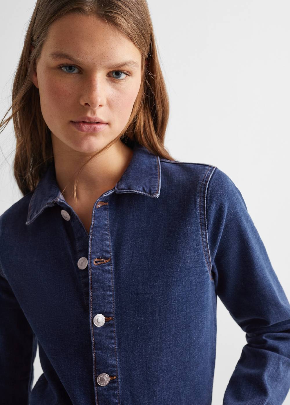 Mango Jeans-Jumpsuit mit Knöpfen Kostenloser Versand international