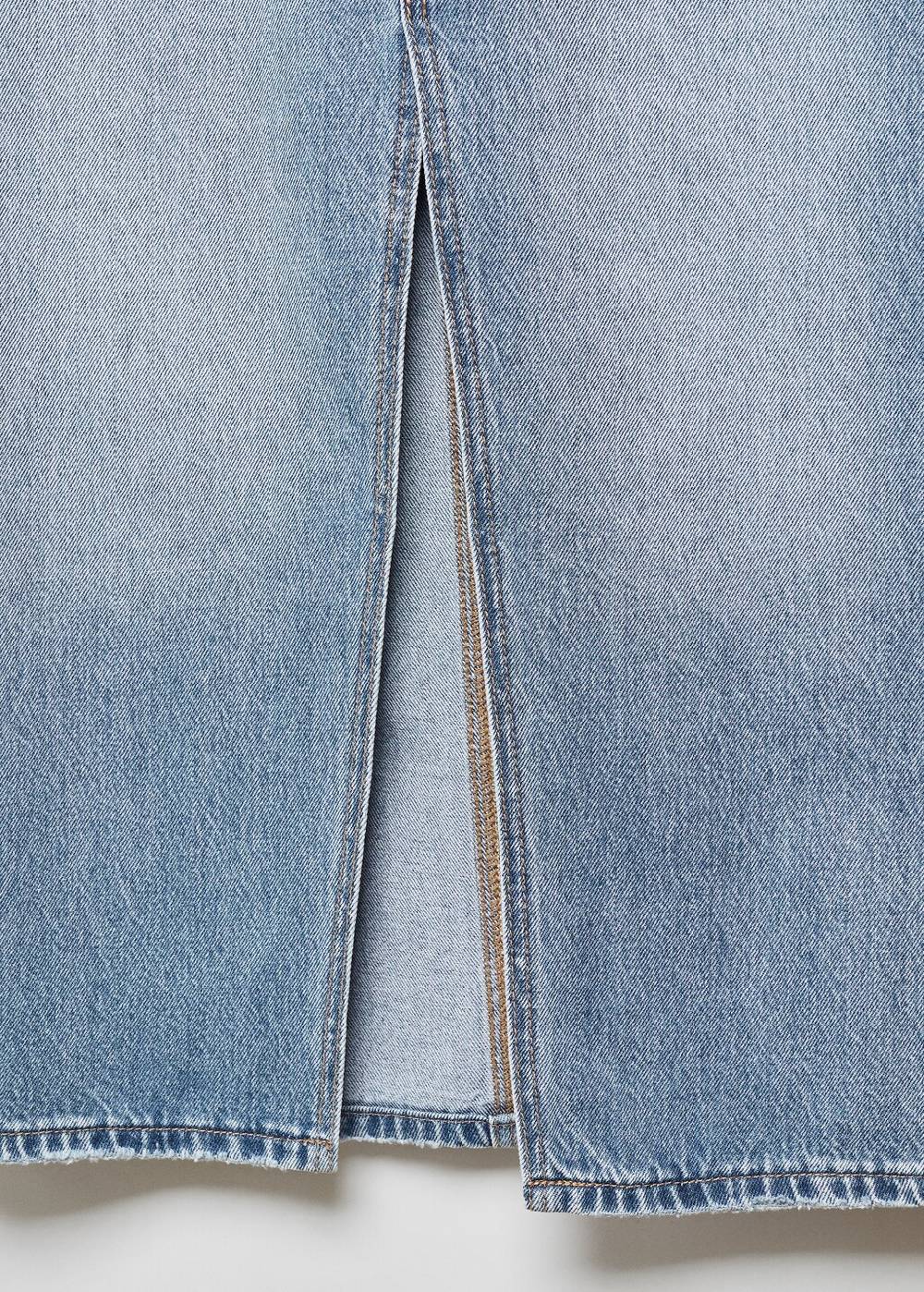 Mango Jeansrock mit Schlitz zollfrei
