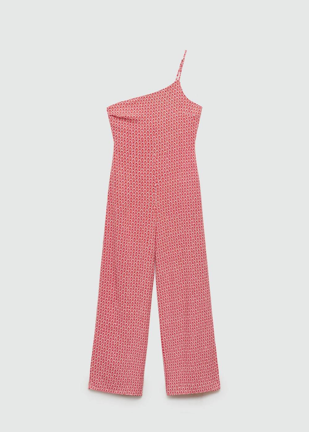 Mango Asymmetrischer Print-Jumpsuit im Angebot