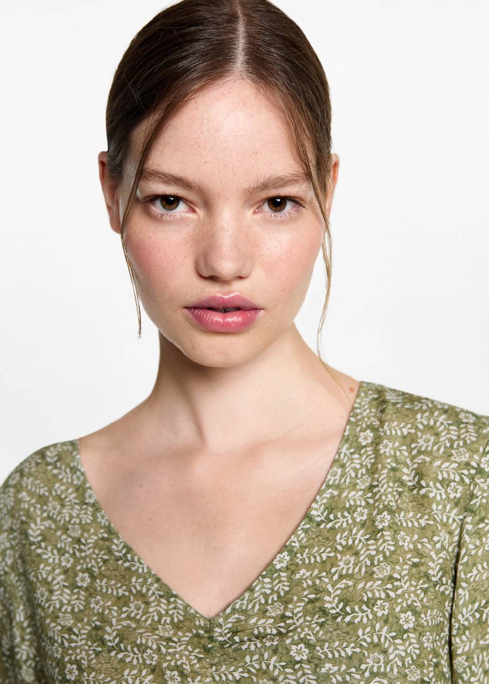 Mango Florales Kleid mit Rüschen Blitzverkäufe