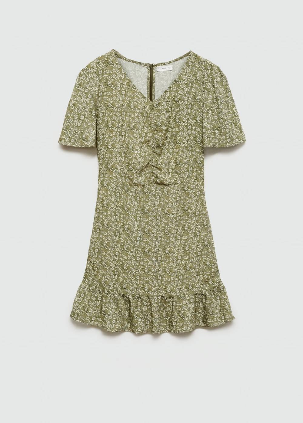 Mango Florales Kleid mit Rüschen Blitzverkäufe