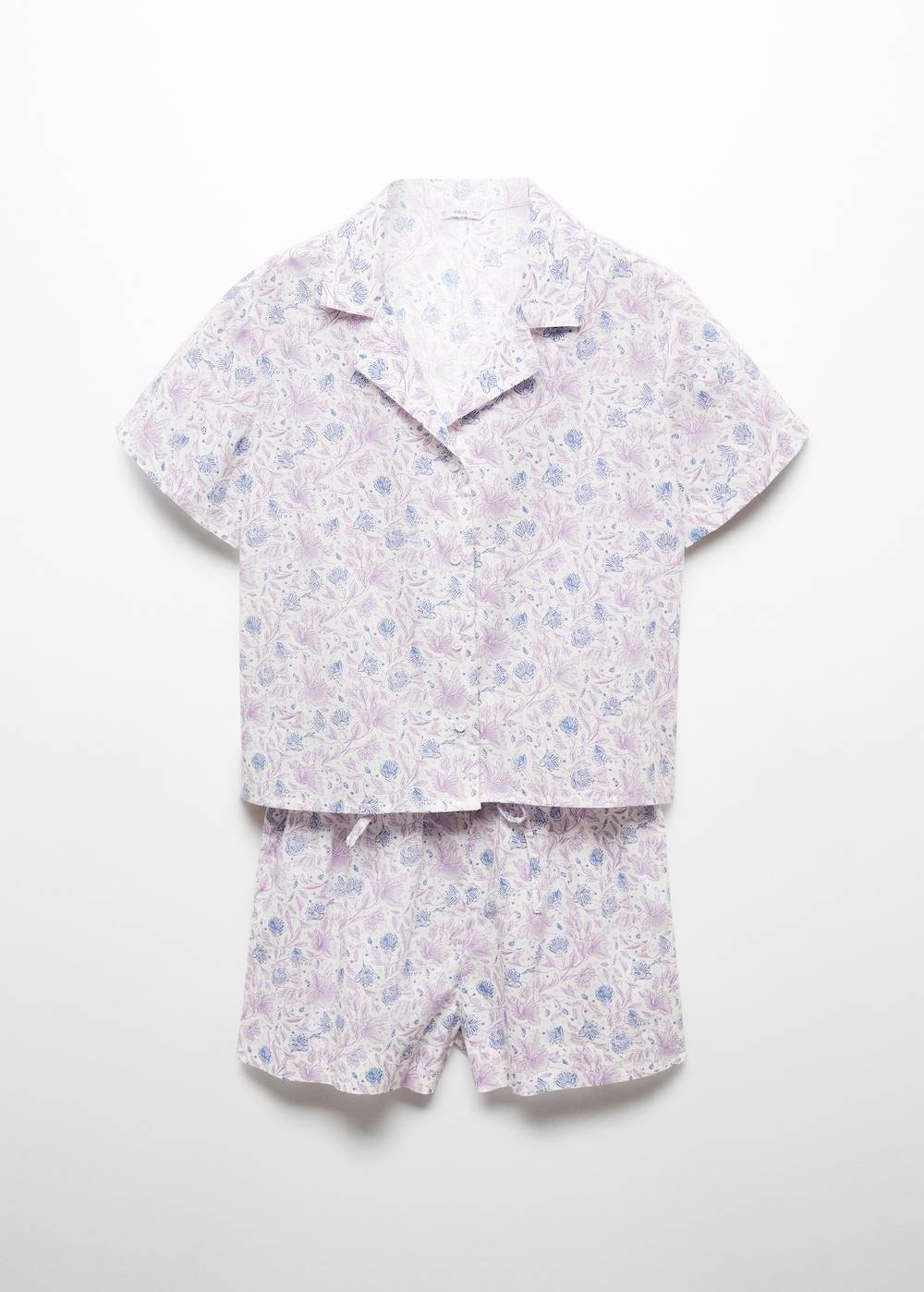 Mango Kurzer Print-Pyjama Limitierter Zeitrabatt