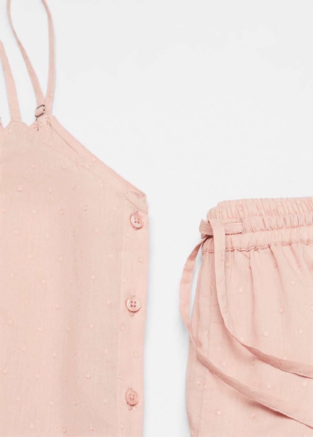 Mango Kurzer Pyjama mit Polka Dots Fabrik Onlineshop