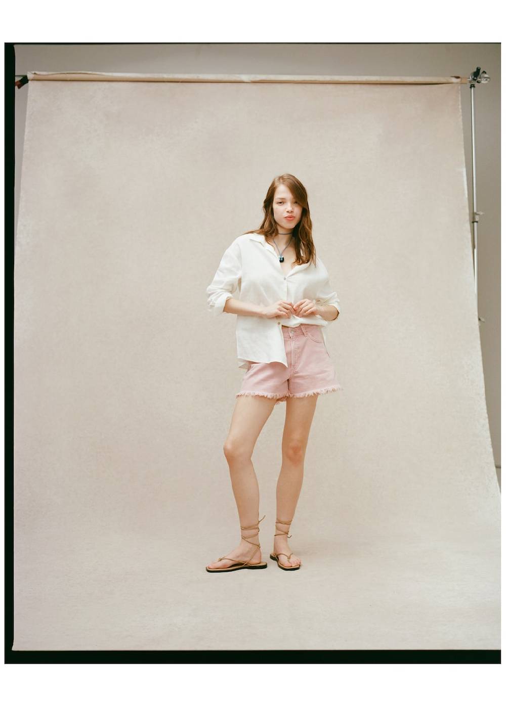 Mango Jeansshorts mit ausgefranstem Saum Günstig kaufen
