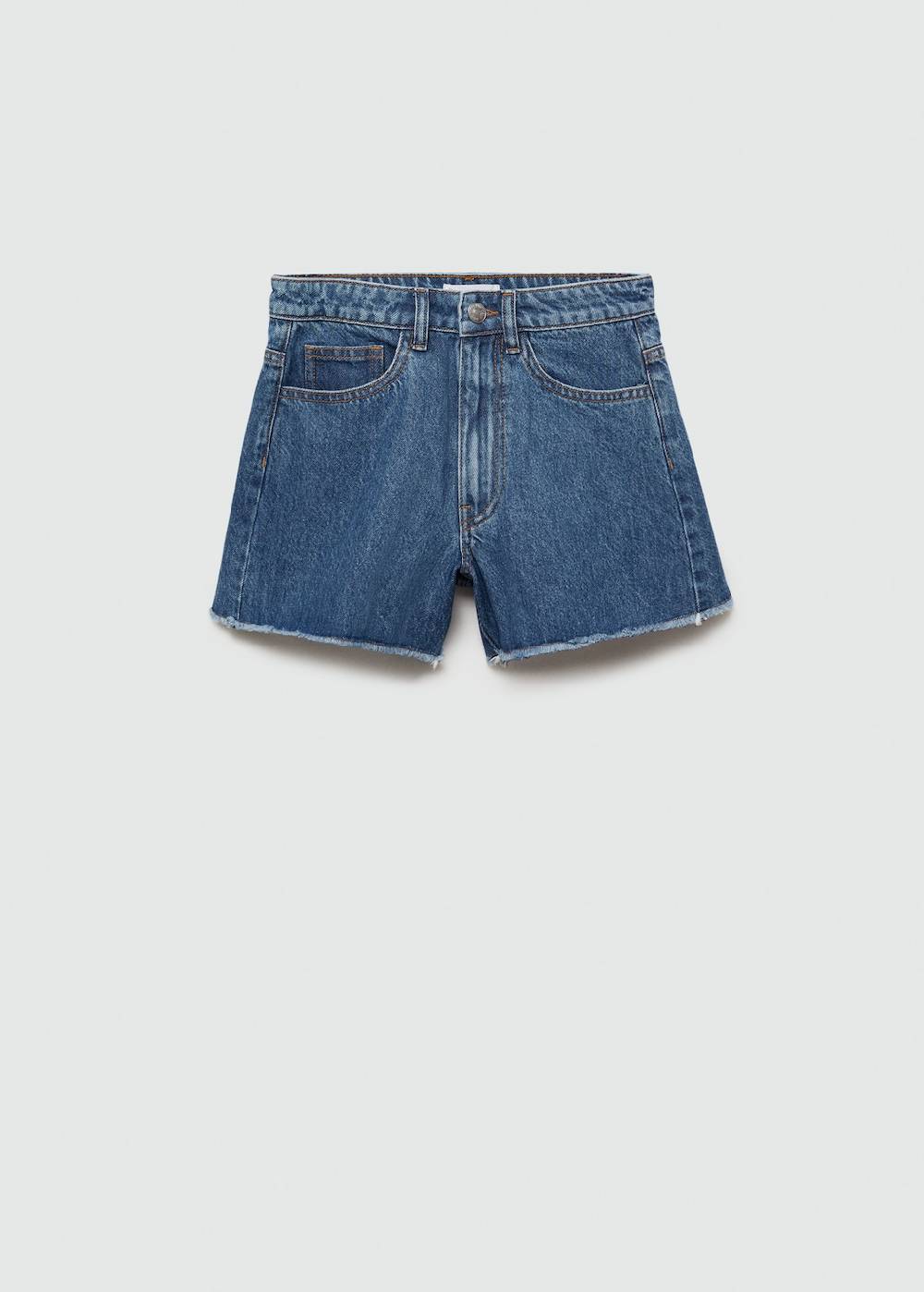 Mango Jeansshorts mit ausgefranstem Saum Versandkostenfrei