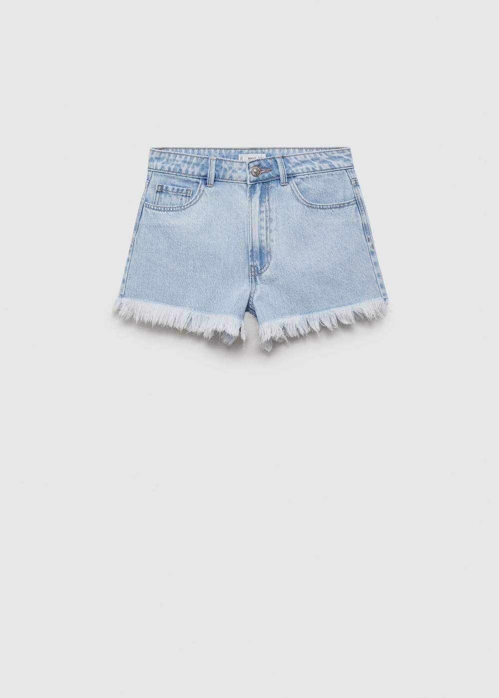 Mango Jeansshorts mit ausgefranstem Saum Online Shopping