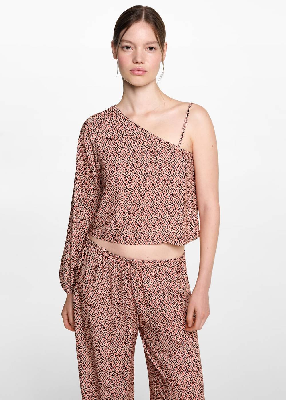 Mango Gerade Printhose Preisnachlass