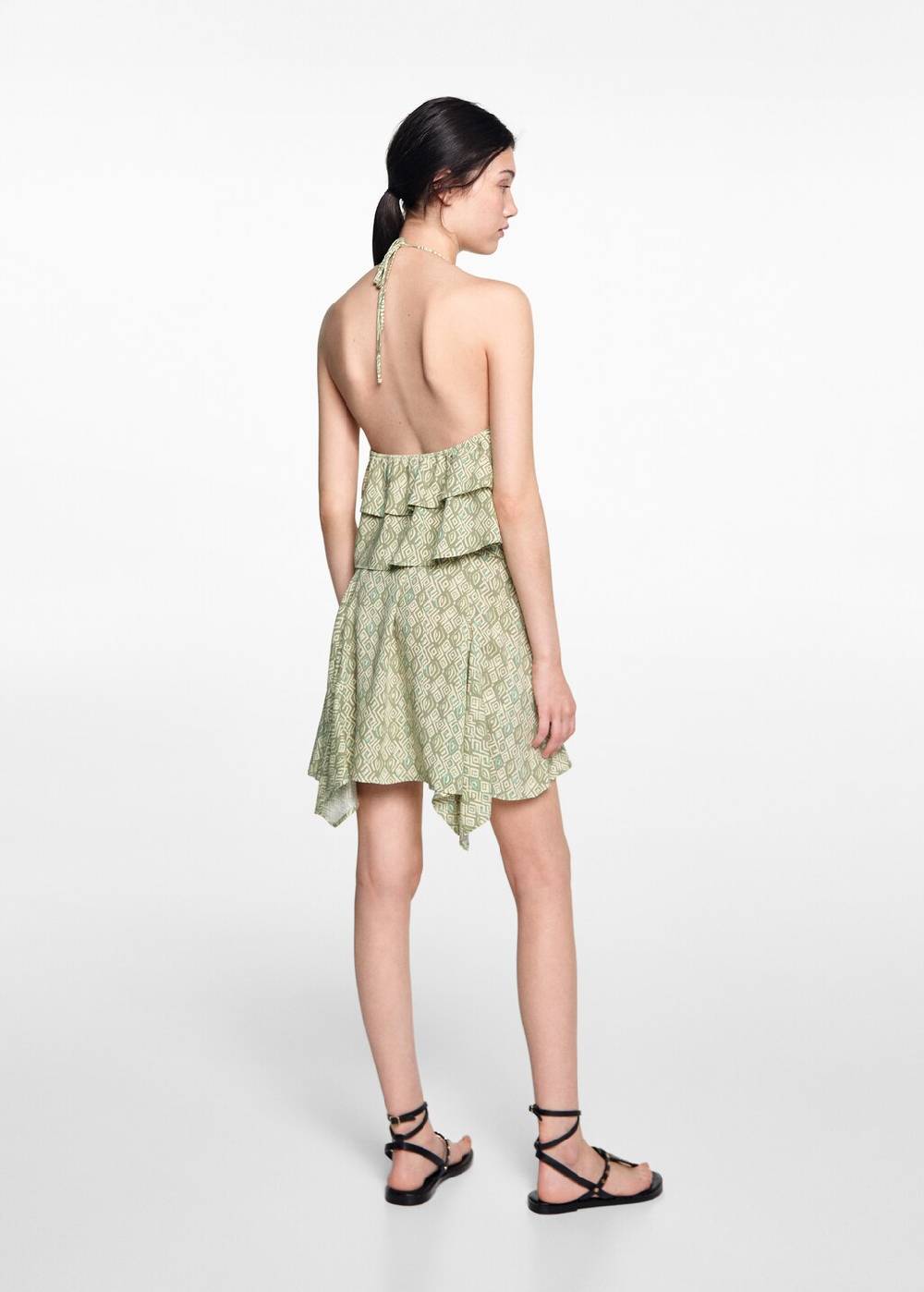 Mango Asymmetrisches Printkleid Cyber Monday