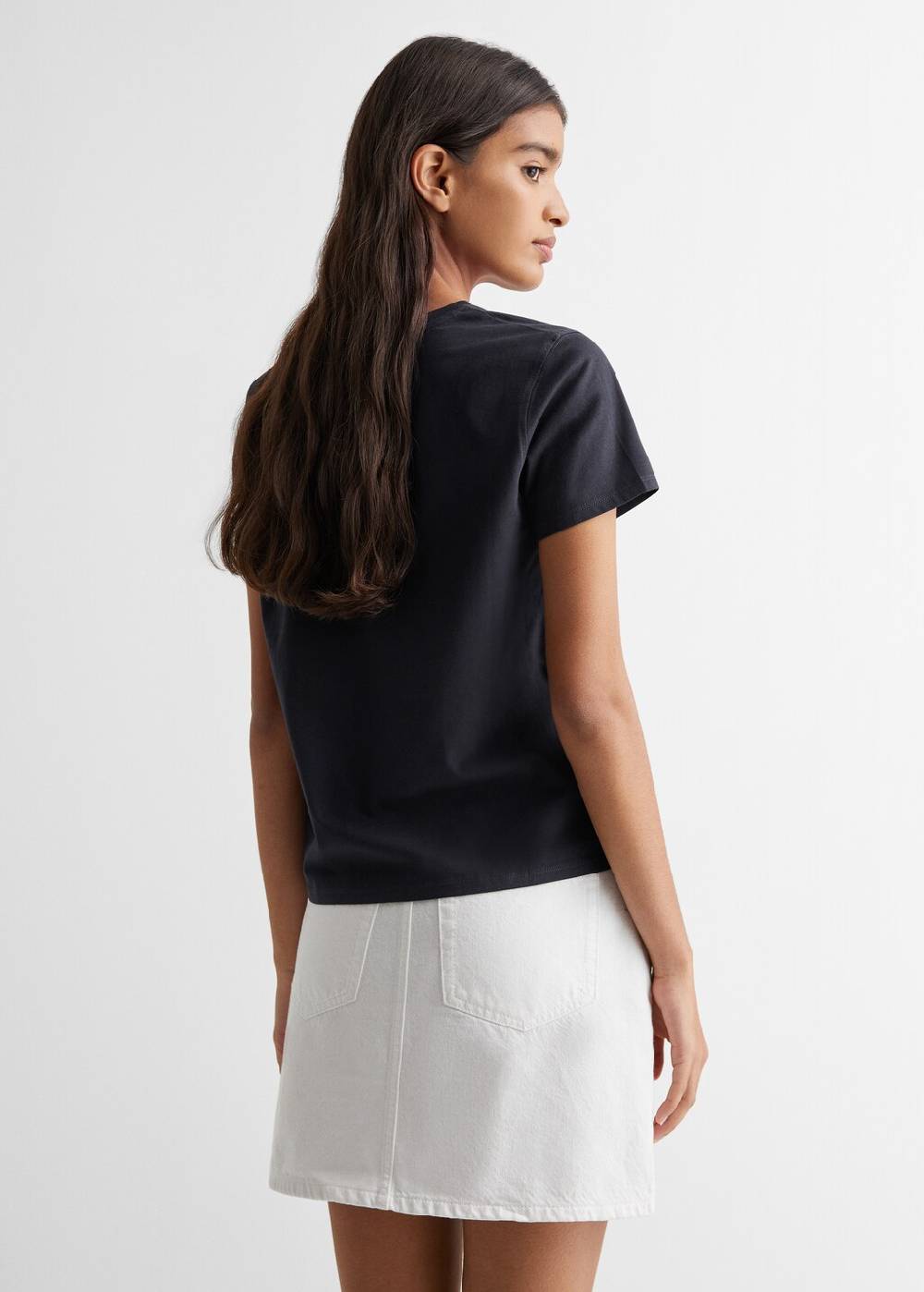 Mango T-Shirt mit Textaufdruck Online Outlet