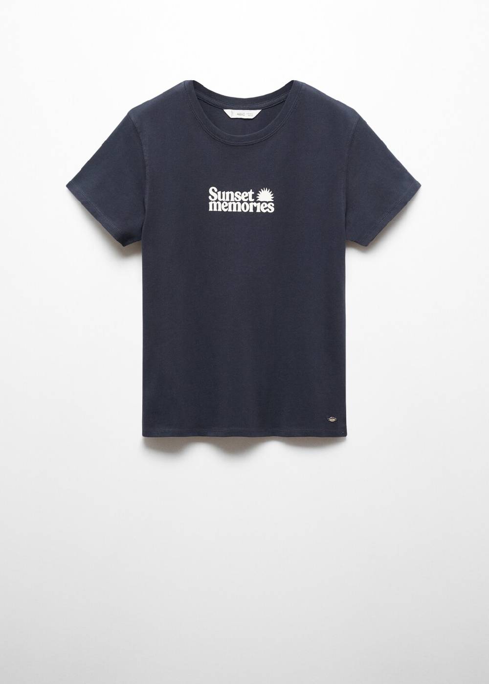 Mango T-Shirt mit Textaufdruck Online Outlet