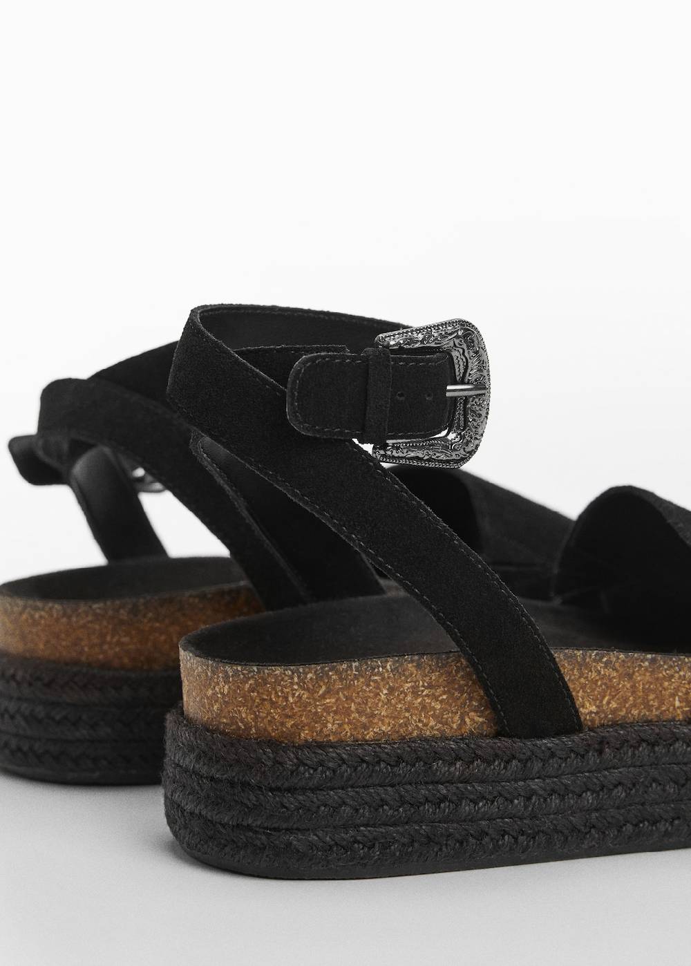 Mango Leder-Plateausandale Bestseller