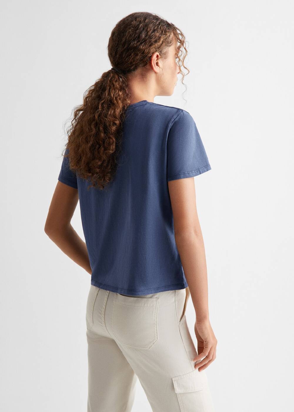 Mango T-Shirt mit Textaufdruck Saisonale Angebote